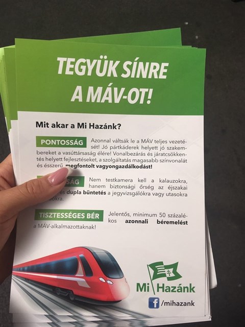 Akciósorozatot indít a MÁV rendbetételéért a Mi Hazánk és a BS - VIDEÓVAL