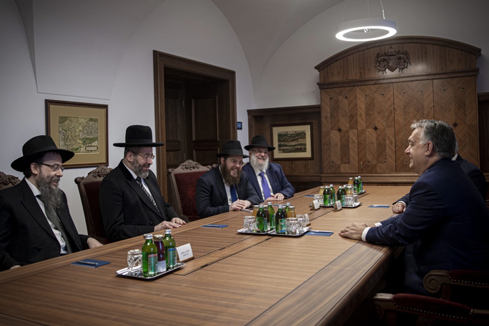 Orbán Viktor Izrael állam askenázi főrabbijával találkozott