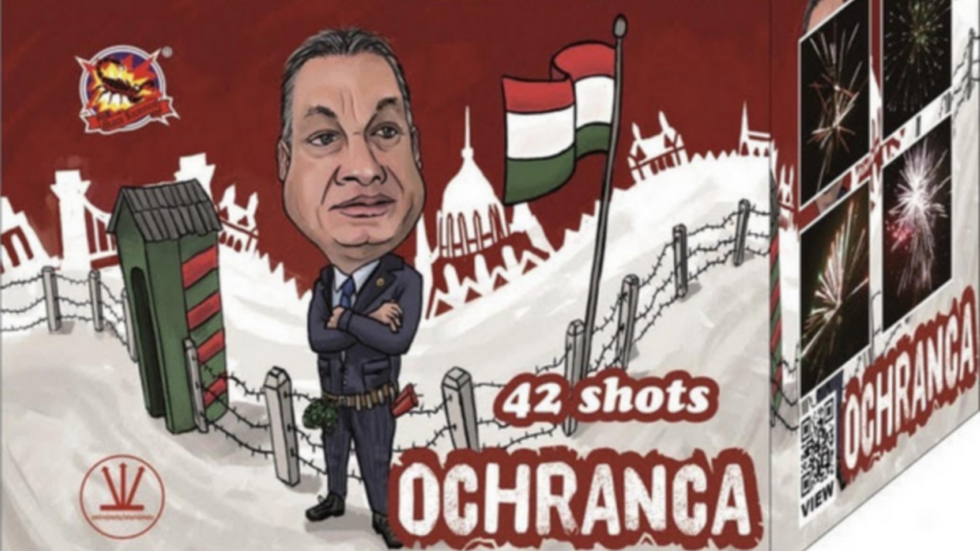 Orbán-karikatúrával reklámoznak egy szlovák tűzijátékot