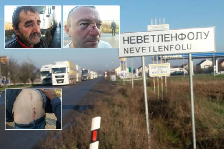 "Ez itt Ukrajna" - 6 szerb kamionsofőrt brutális kegyetlenséggel megvertek