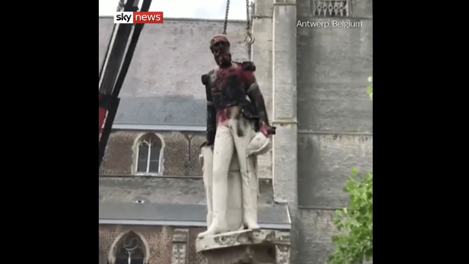 II. Lipót szobrait eltávolították a hétvégén Belgiumban