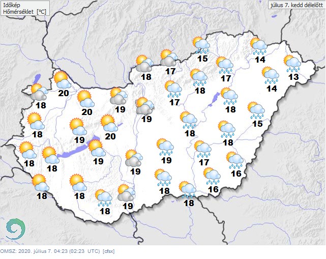 Időjárás: enyhülésre ébredtünk