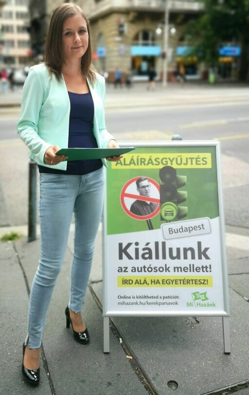 A Mi Hazánk folytatja az aláírásgyűjtést a kerékpársávok megszüntetéséért