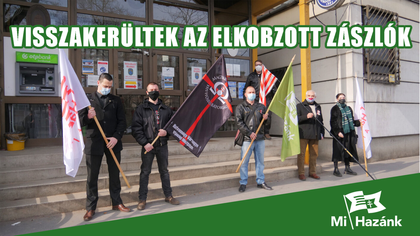 Visszakerültek a tavaly májusban elkobzott zászlók