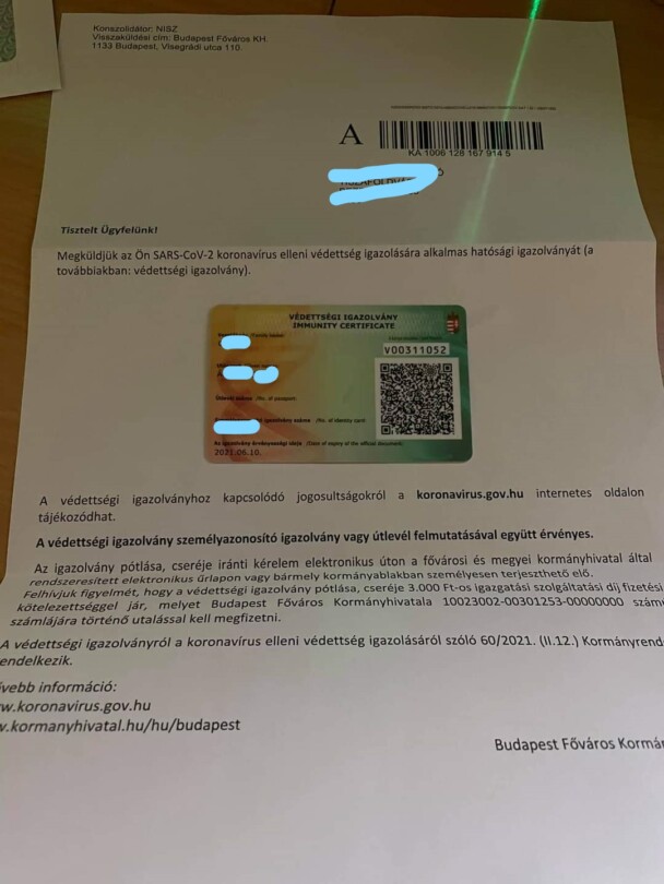 Oltást nem, de védettségi igazolványt kapott! (dokumentumokkal)