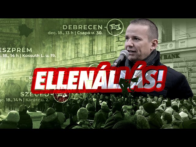 Itt nézhető vissza Toroczkai László szegedi beszéde a Covid-diktatúra ellen