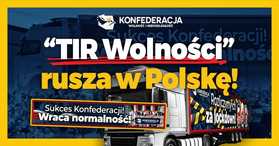 "Vissza akarjuk kapni a régi életünket"- Lengyelországban is útjára indult a szabadságkonvoj
