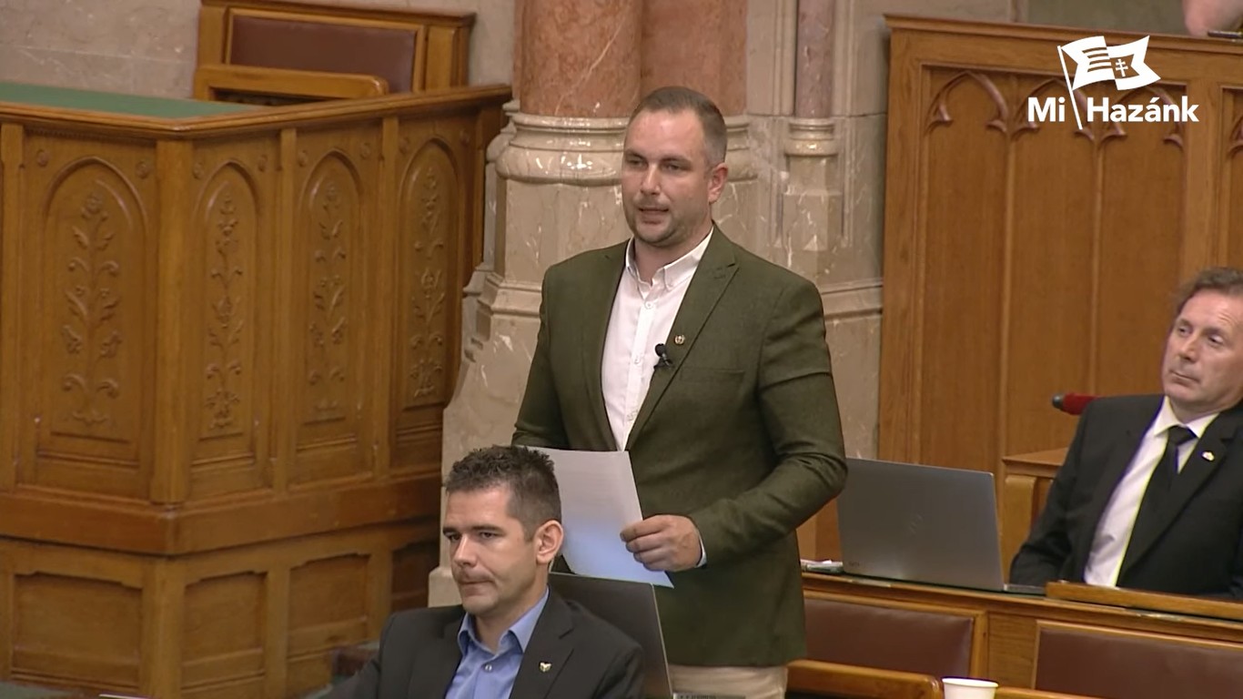Dócs Dávid a Parlamentben: "Ne azt a lovat üssék, amelyik húz, fizessenek a háború haszonélvezői!"