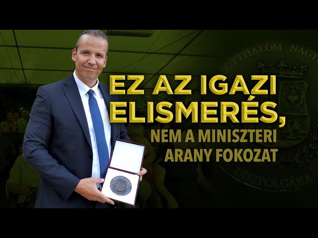"Ez az igazi elismerés, nem a miniszteri arany fokozat"