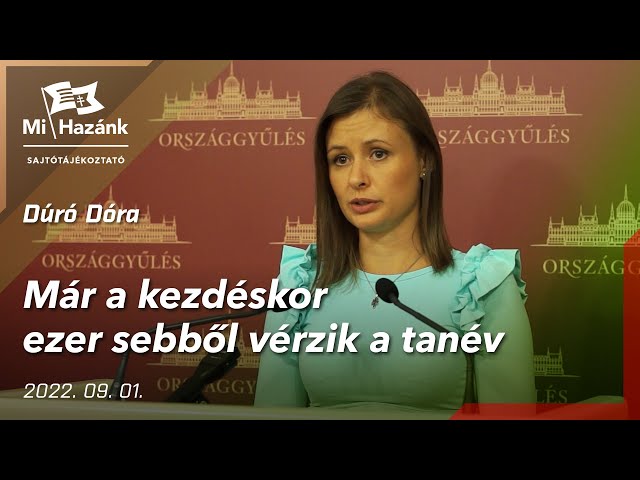 Dúró: már a kezdéskor ezer sebből vérzik a tanév