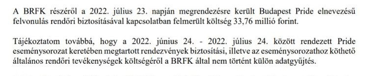 Ismételten több tízmillióba került a Pride