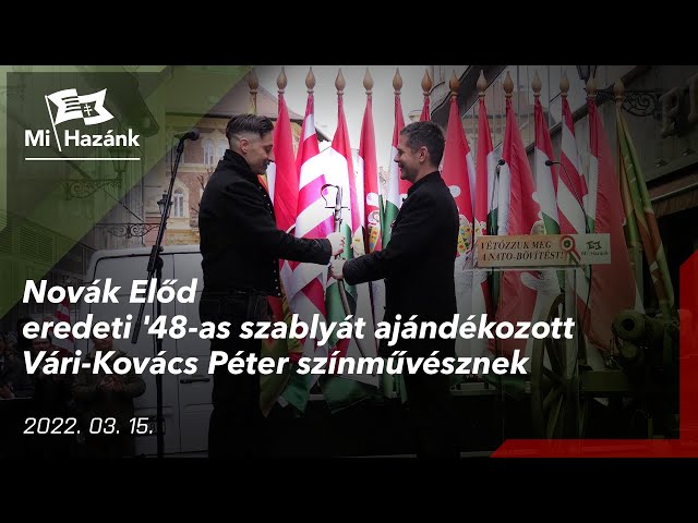 Így szólt a Nemzeti dal és a Mi Hazánk Ifjainak indulója a Pilvax közben (+VIDEÓ)