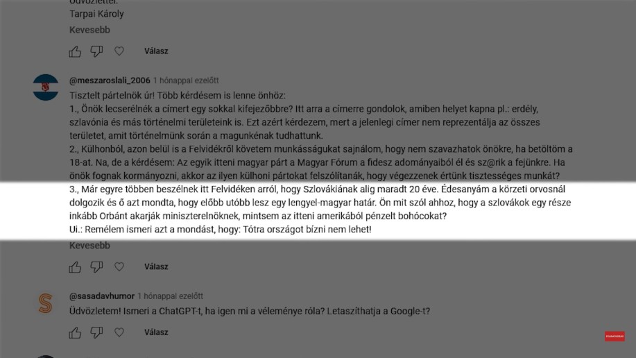 Toroczkai László újabb válasza a Partizánnak (+VIDEÓ)