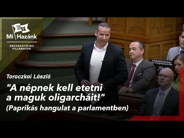 "A népnek kell etetni a maguk oligarcháit!" - Paprikás hangulat a parlamentben