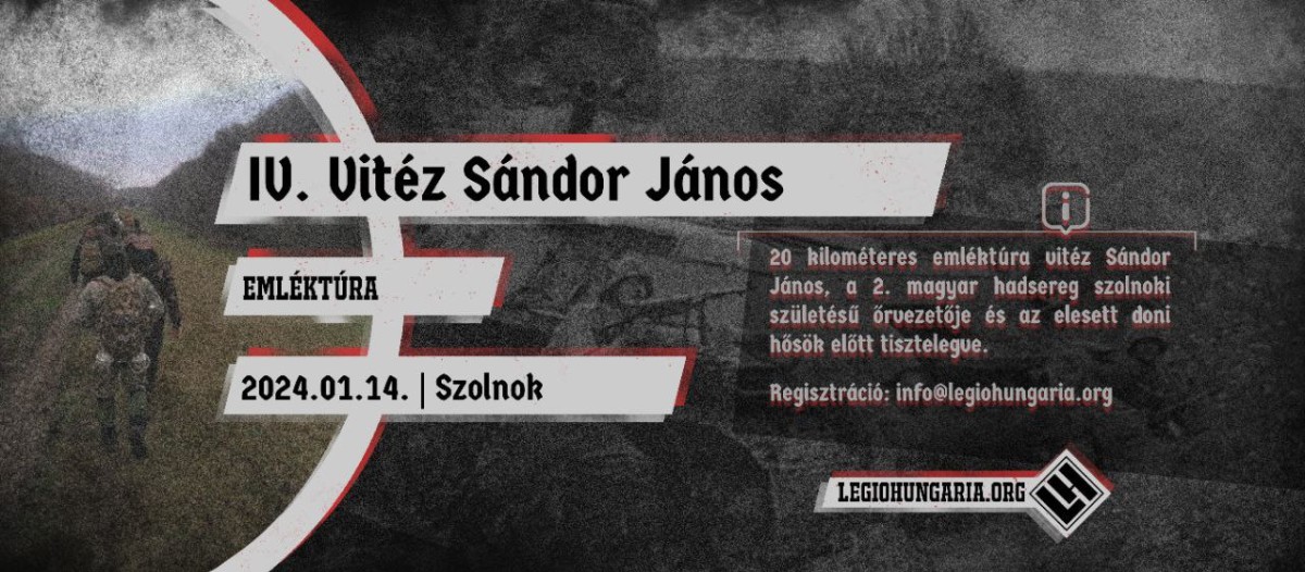A doni hősök előtt tisztelet a Légió Hungária
