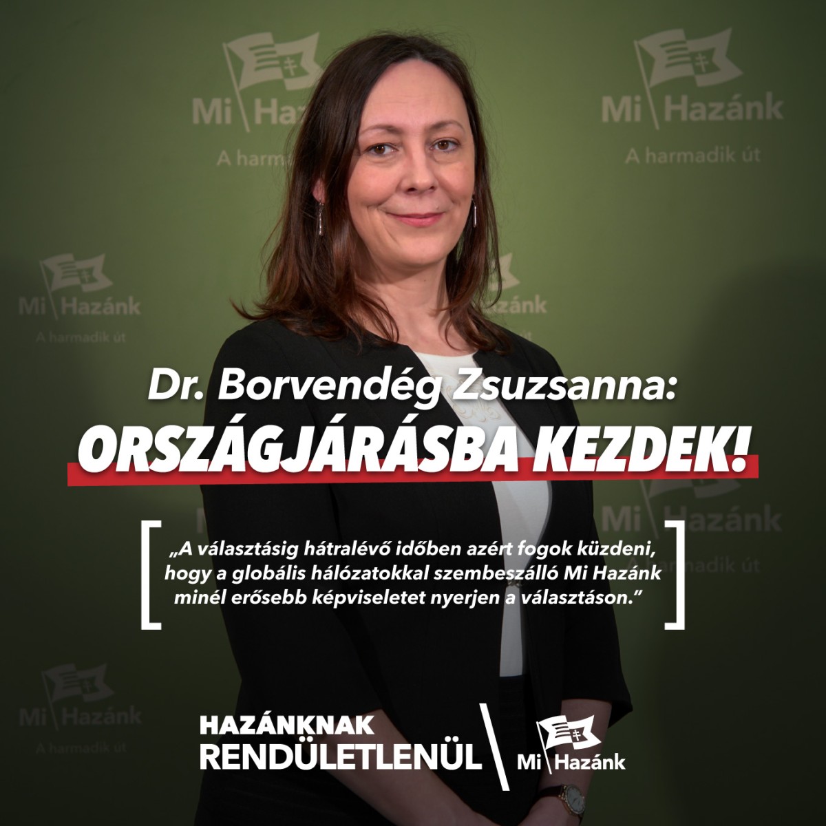 Dr. Borvendég Zsuzsanna országjárásba kezd és felmondott a Magyarságkutató Intézetben