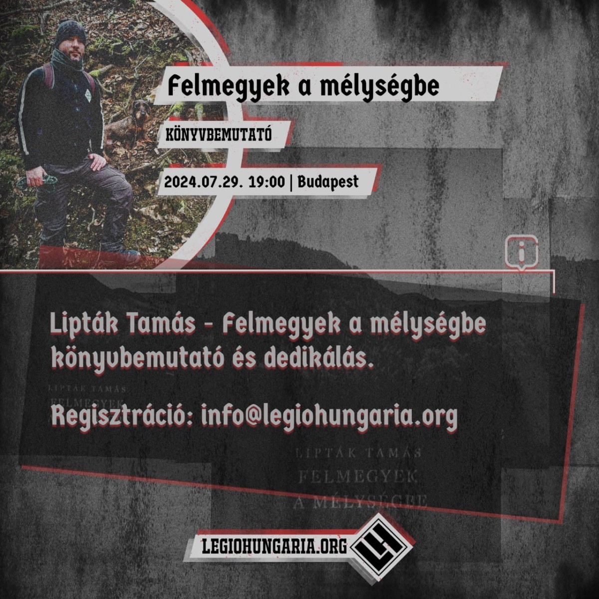 Lipták Tamás mutatja be új könyvét Budapesten