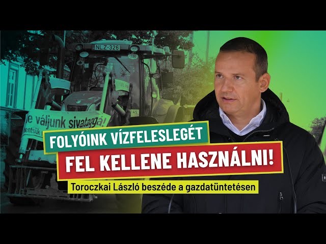 "Folyóink vízfeleslegét fel kellene használni!"