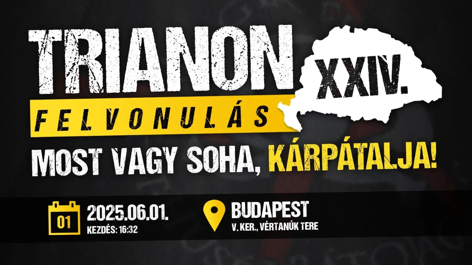 Most vagy soha, Kárpátalja! – Bejelentették az idei Trianon-felvonulást