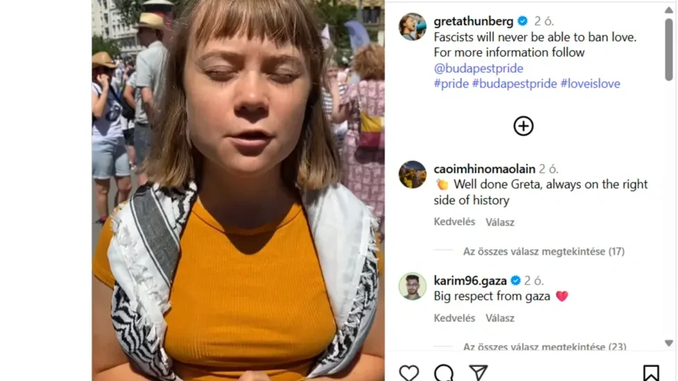 Greta Thunberg megvédte a felvonulókat a „fasizmustól”