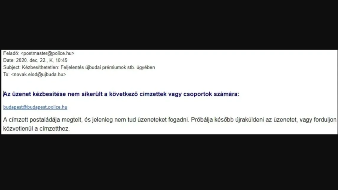 Megtelt a BRFK postaládája Novák Előd feljelentéseivel