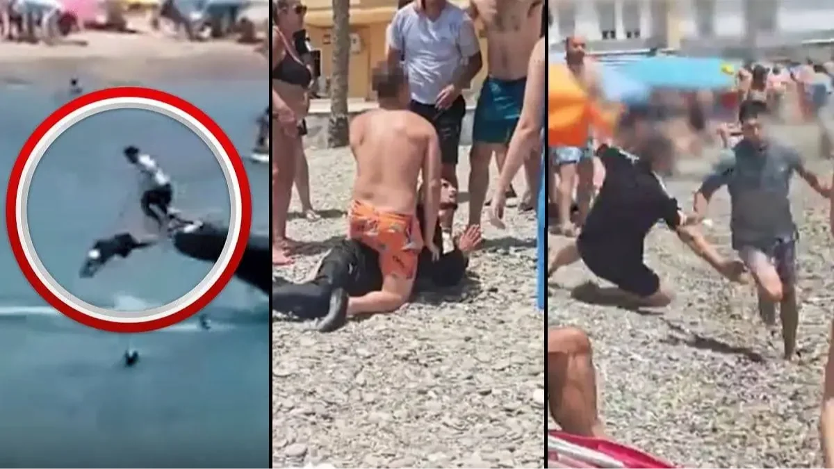 Migránspotyogtató csónak érkezett a tengerpartra, a helyiek azonnal kergetni kezdték őket (+VIDEÓ)