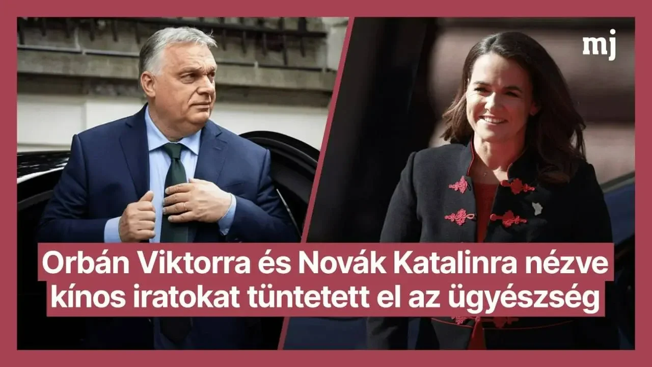 Itt a bizonyíték: Orbán Viktorra és Novák Katalinra nézve kínos iratokat tüntetett el az ügyészség Kép