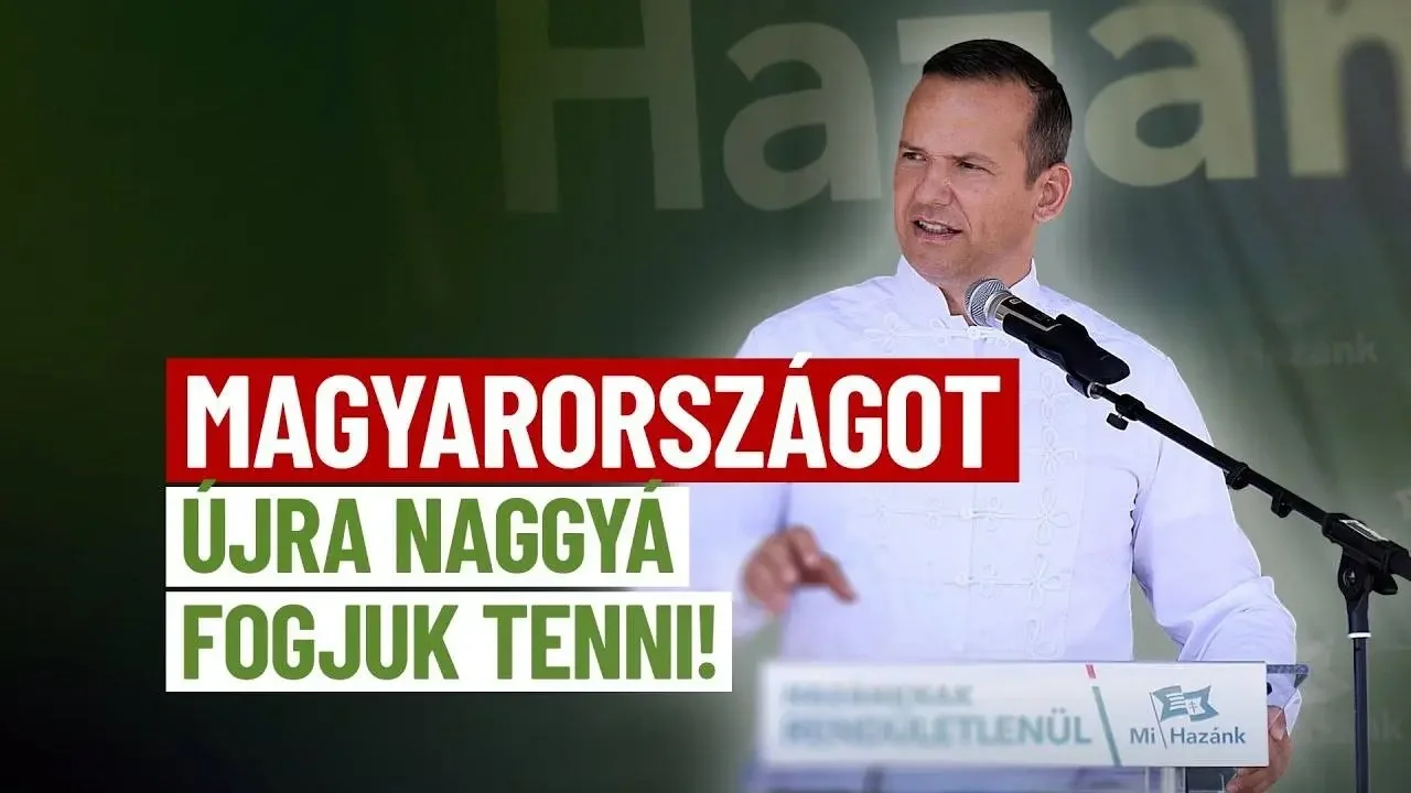 „Magyarországot újra naggyá fogjuk tenni!” - Toroczkai László augusztus 20-i beszéde (+VIDEÓ)