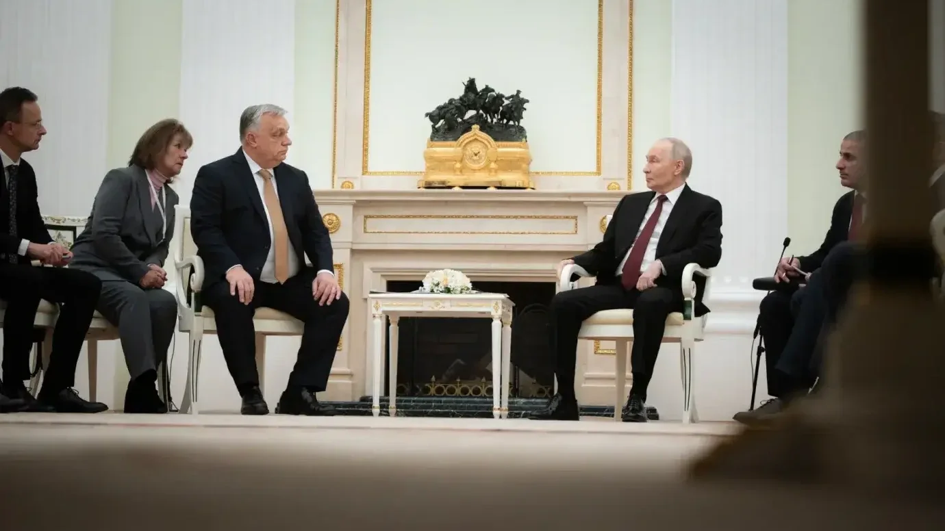 Orbán Viktor miniszterelnök és Vlagyimir Putyin orosz elnök a november 28-i moszkvai találkozójukon.