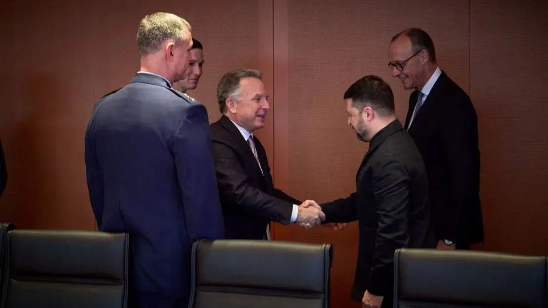 Volodimir Zelenszkij és Steve Witkoff 2025. december 15-én Berlinben