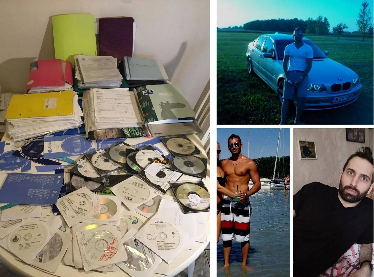 Balra láthatók Zsolt hosszú évek során összeszedett leletei (forrás: Fb)