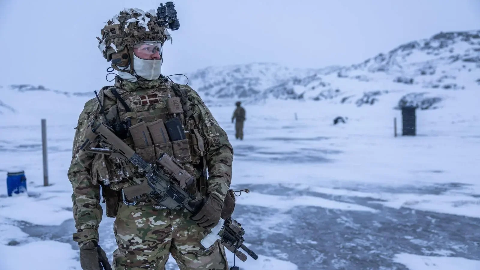 Svéd katona grönlandi gyakorlaton | Fotó:  SIMON ELBECK/FORSVARET