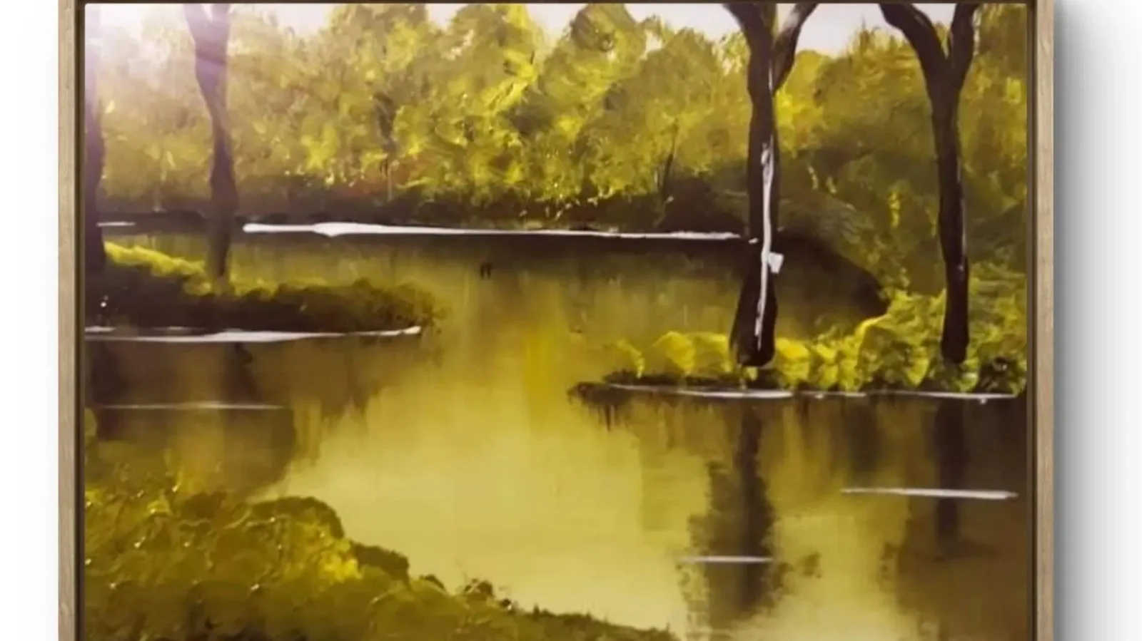 Csendes erdő – Polnai Gábor festménye