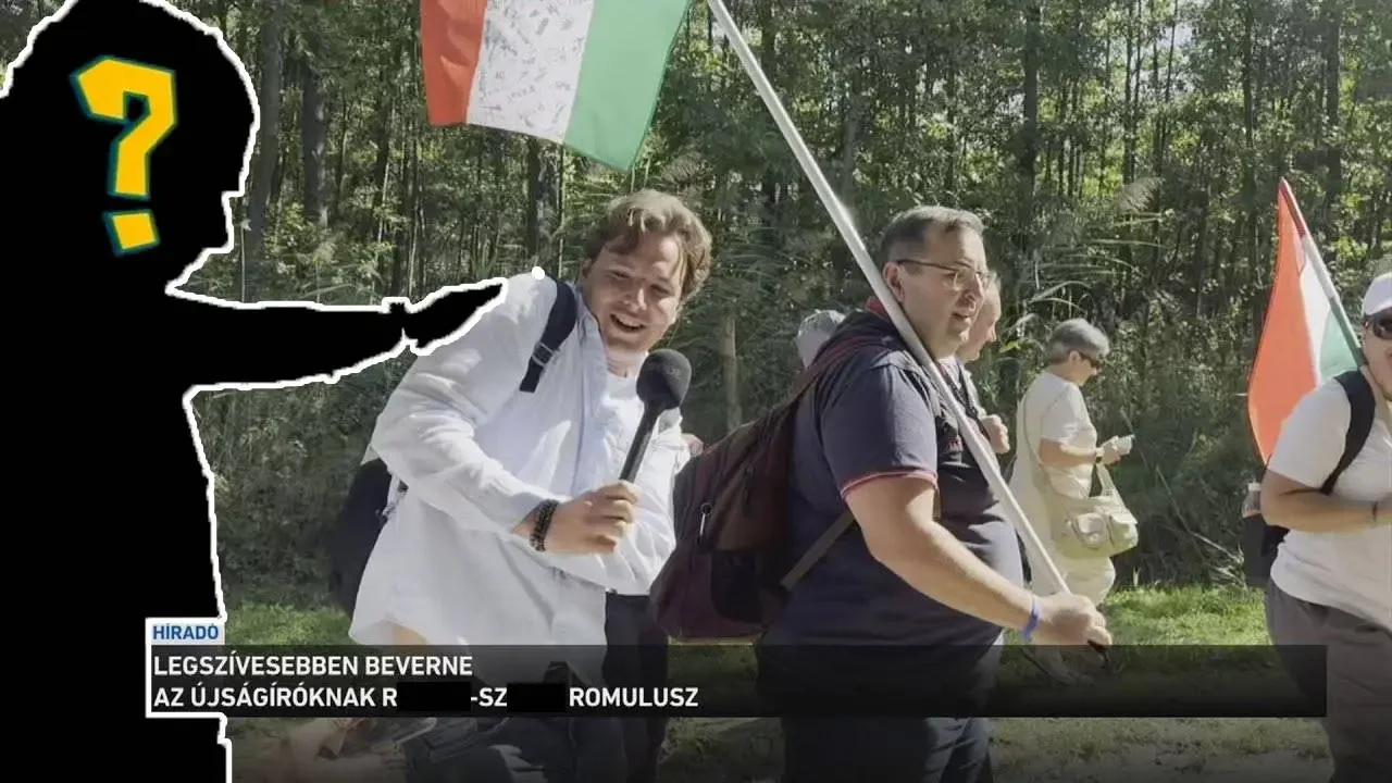 Lencsevégre kapták, ahogy az enigmatikus dr. R.-Sz. Romulusz meglöki az újságírót