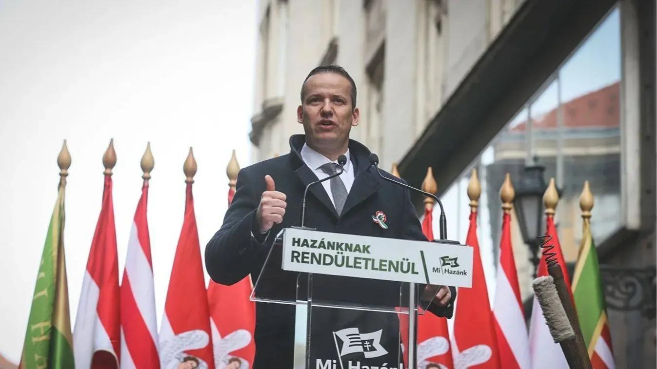 Toroczkai László, a Mi Hazánk elnöke, Fotó: Mirkó István