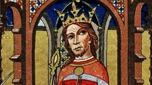 Nagy Lajos király ábrázolása a Képes Krónikában | Kép forrása: itthonrolhaza.hu