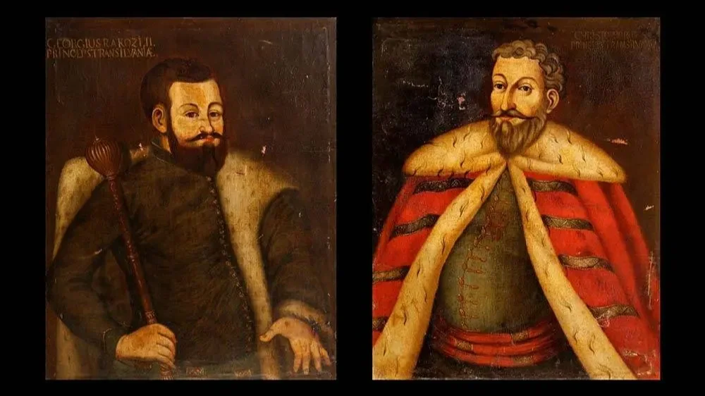 II. Rákóczi György és Báthory Kristóf portréja. Forrás: Gigapan