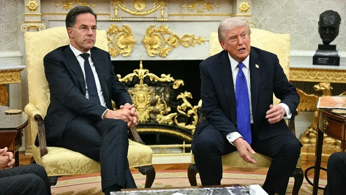Mark Rutte és Donald Trump, Fotó forrása: Telex