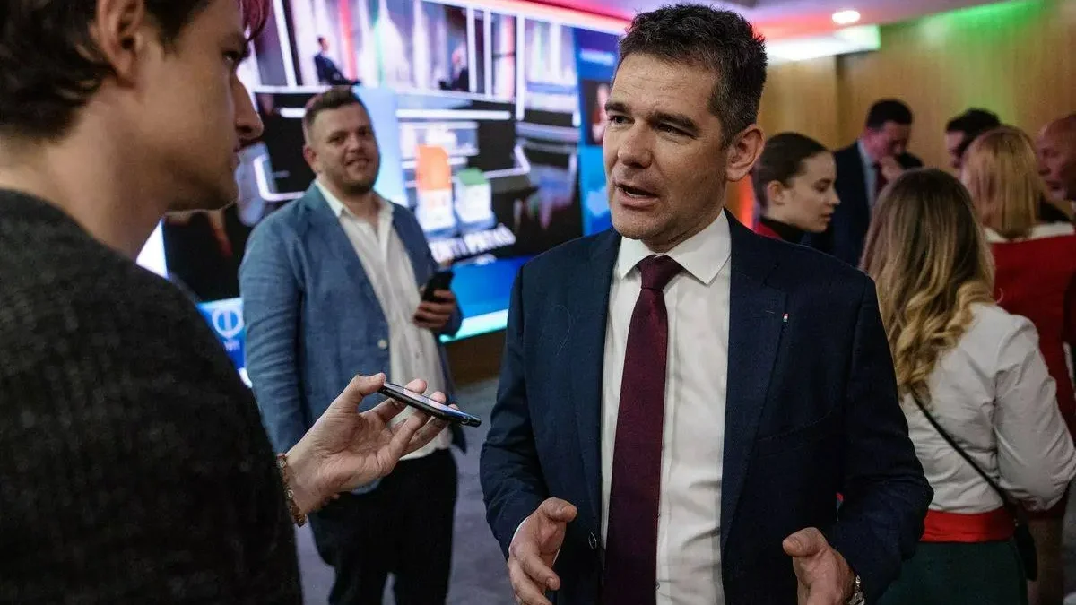 Novák Előd a Mi Hazánk Mozgalom eredményváróján | Fotó: Mandiner/Földházi Árpád