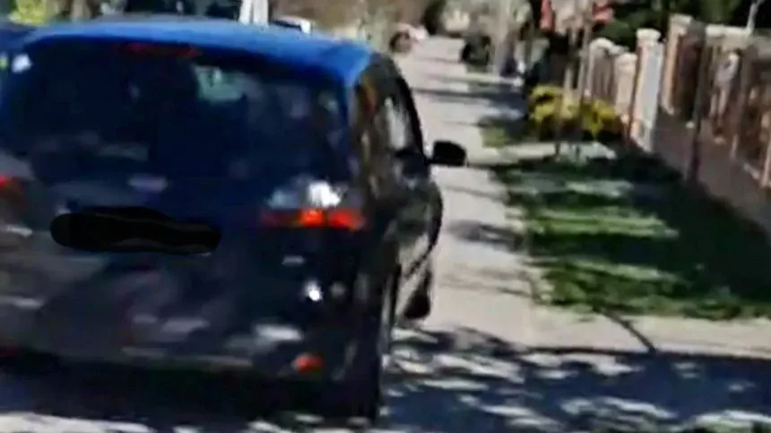 Az elkövetők autója | Kép forrása: Mi Hazánk Ifjai Facebook-oldala