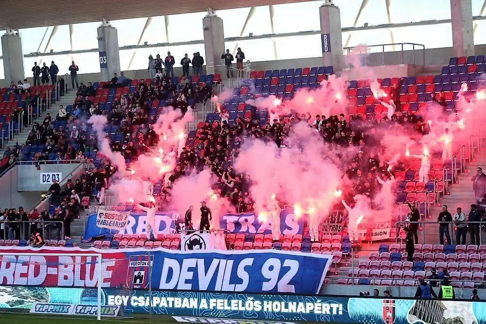 A fehérvári ultrákon nem múlt a siker a Vasas ellen I Forrás: RBD Ultras Facebook-oldala