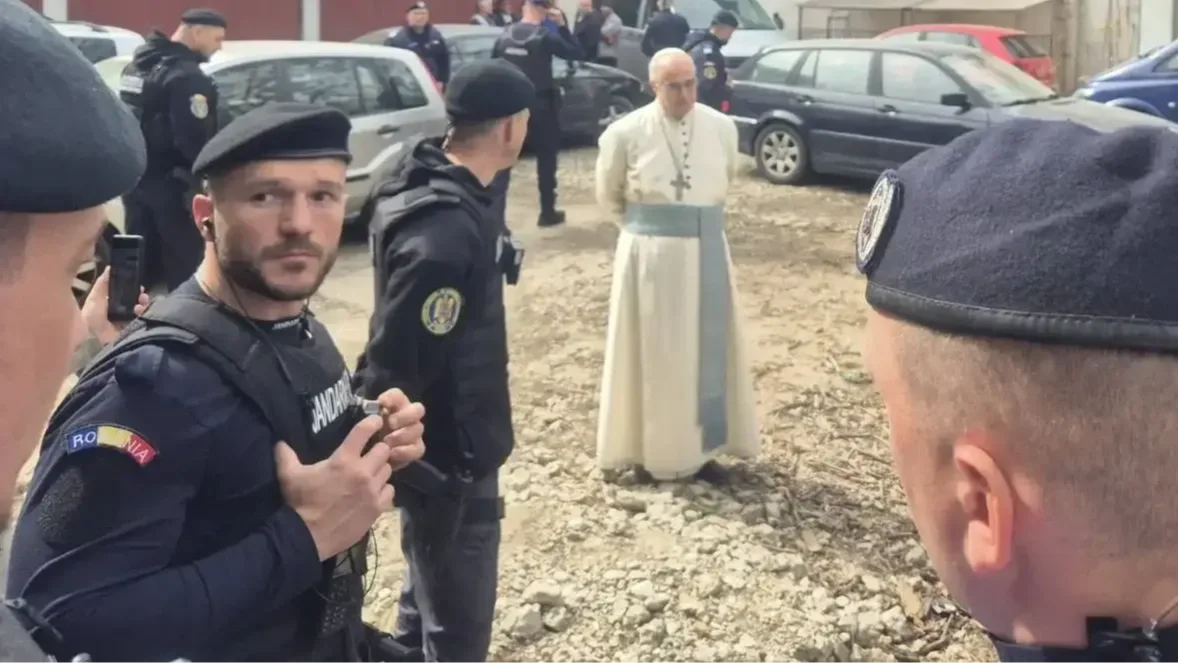 Romanian authorities prepare to evict Rudolf Anzelm Fejes, Premonstratensian abbot - Source: László Toroczkai/X
