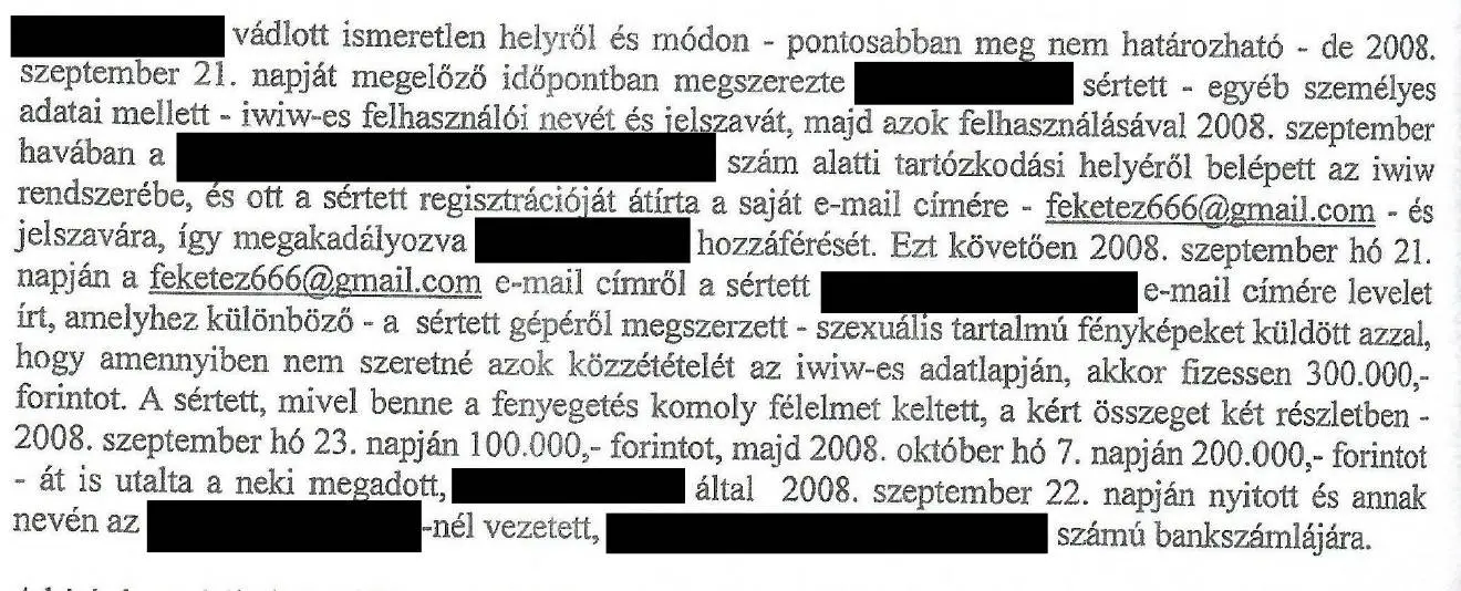 Részlet az ítéletből, Kép forrása: Átlátszó