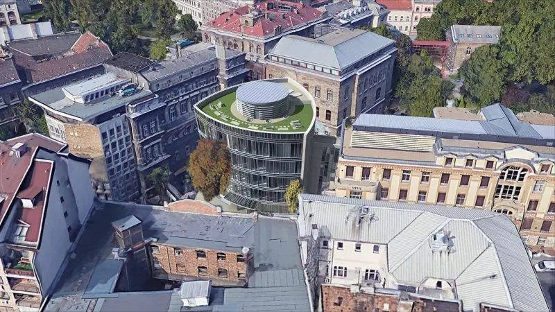 SOTE belső klinikai tömb | Kép forrása: 24.hu / Építészfórum