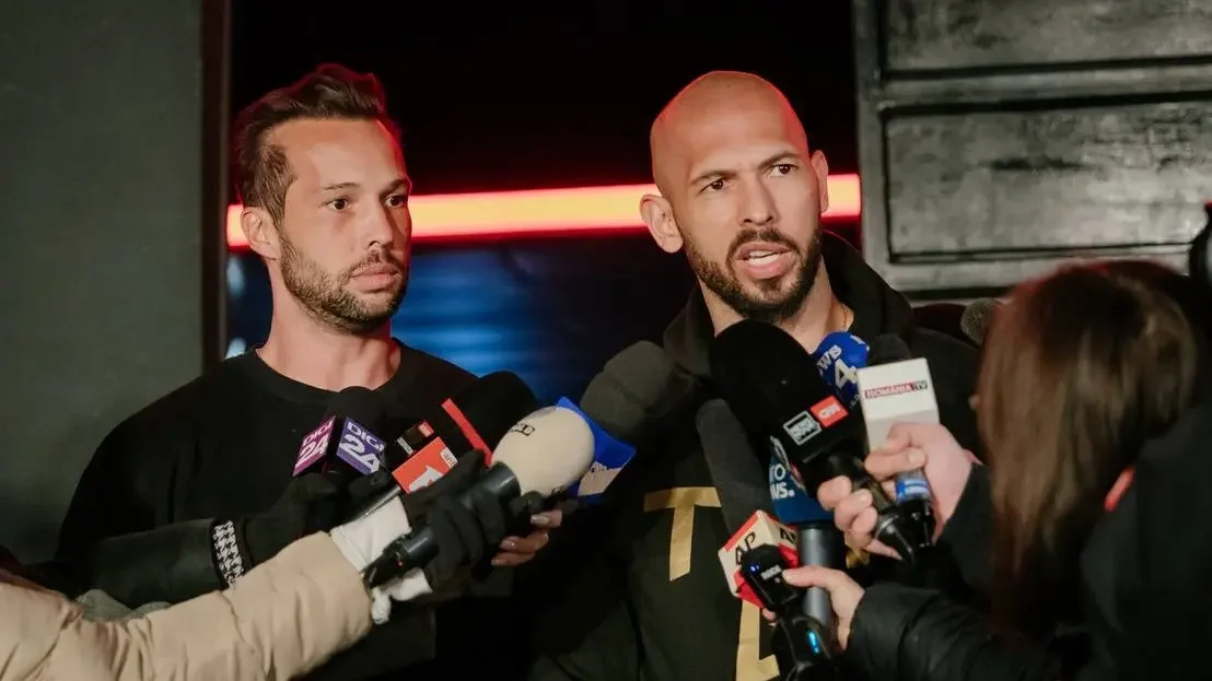 Tristan és Andrew Tate | Kép forrása: Andrei Pungovschi/Getty Images