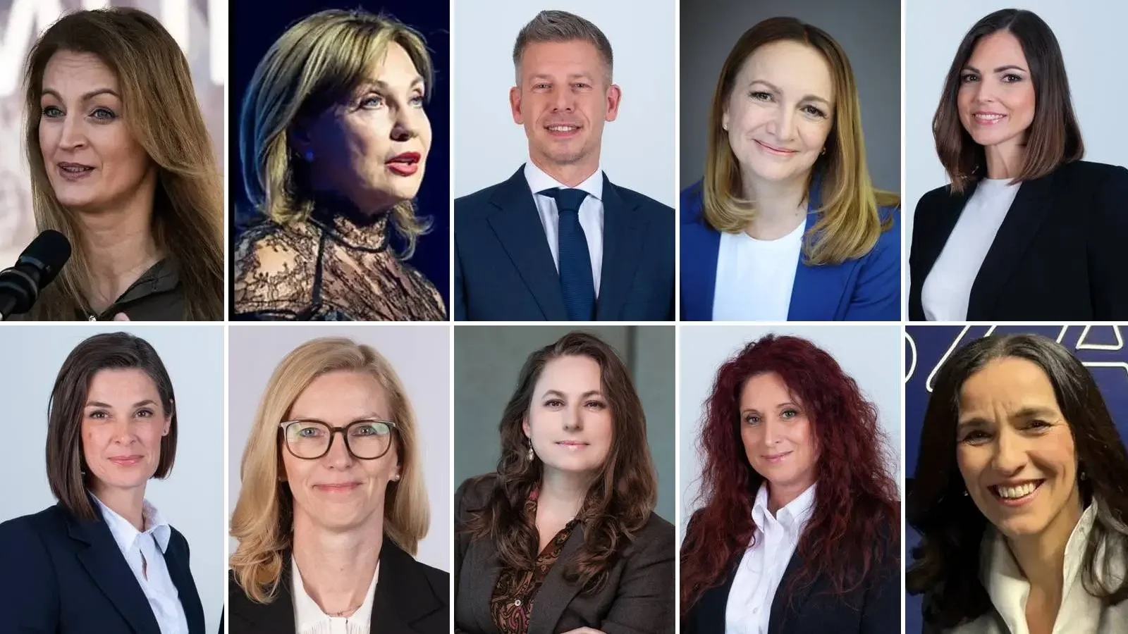 „Vitézy Dávid asszony” (ahogy Magyar Péter nevezte) sajnos már nem fért a képre | Képmontázs: Remenyiczki Éva | Felhasznált források: Magyar Péter Facebook-oldala, Polgár Judit Facebook-oldala, Euronews, Bujdosó Andrea Facebook-oldala, Tövissi Bence/Index