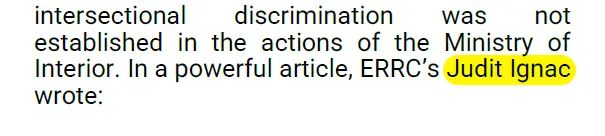 Úgy tűnik, az ERRC-tagok egymás nevét sem tudják helyesen leírni | Forrás: Roma Rights Review 2026