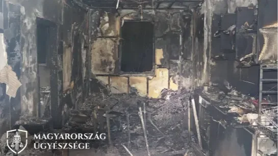 A kiégett lakás | Forrás: Magyarország Ügyészsége