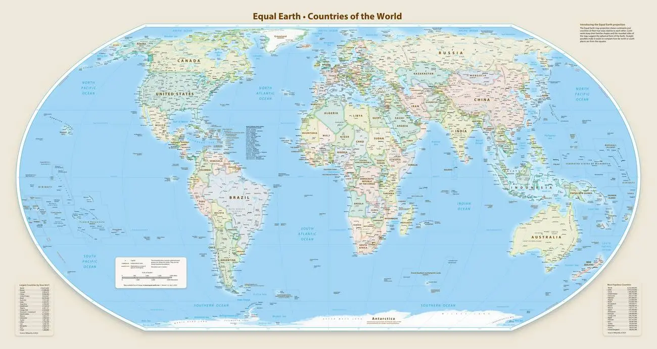 Kép forrása: Equal Earth Wall Maps