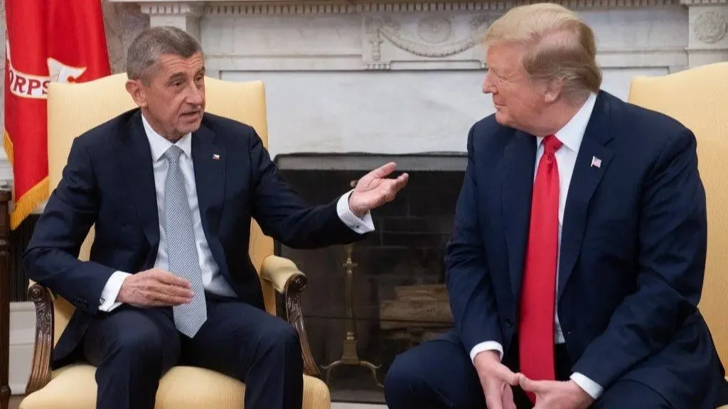 Andrej Babis és Donald Trump, Fotó: AFP